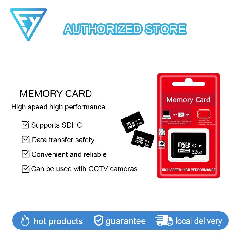SD Card Micro SDเมมโมรี่การ์ด (8 GB -32 GB) กล้องวงจรปิด / โทรศัพท์มือถือ) พร้อมส่งในไทย