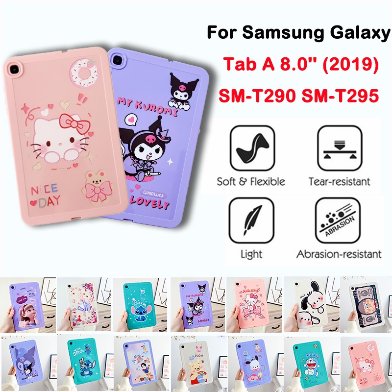 เคสซิลิโคน ลายการ์ตูนน่ารัก กันตก สําหรับ SAMSUNG Galaxy Tab A 8.0 นิ้ว 2019 SAMSUNG Galaxy Tab 8.0 นิ้ว SM-T295 SM-T290