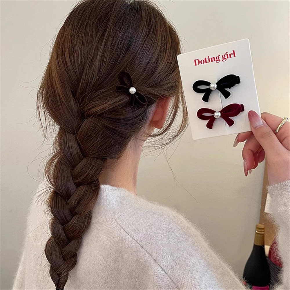 A HELLO GIRL กิ๊บติดผมหน้าม้า รูปโบว์น่ารัก ขนาดเล็ก แฟชั่นฤดูใบไม้ร่วง และฤดูหนาว สําหรับเด็กผู้หญิง 2024