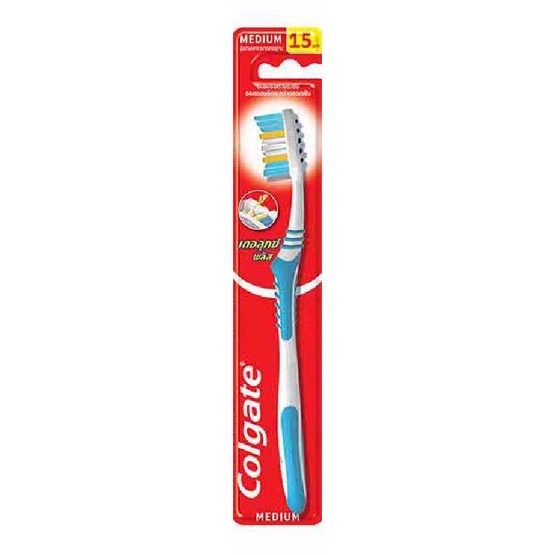 1 ด้าม แปรงสีฟัน คอลเกต เดอลุกซ์ พลัส ,  IMPACT แปรงสีฟันสำหรับผู้ใหญ่ Colgate Deluxe Plus คละสี - รูปที่ 3