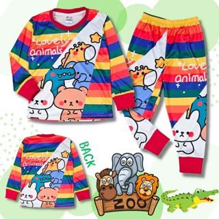 ZOO0933#1 ชุดเด็ก เสื้อแขนยาว+กางเกงขายาว ผ้าไมโครเกรดA ลายก…