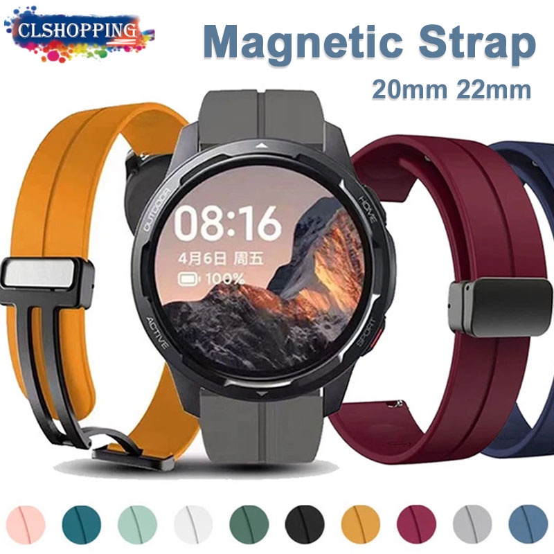 สายนาฬิกาข้อมือซิลิโคน 20 มม. 22 มม. สําหรับ Samsung Galaxy watch 3 4 5 pro 6 classic 40 มม. 44 มม. 45 มม. 43 มม. 47 มม. Huawei GT 2e 3 4 42 มม. 46 มม.