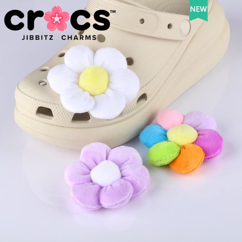 jibbitz crocs แท้ ตุ๊กตา ดอกทานตะวัน หัวเข็มขัด รองเท้า crocs ใหม่ รองเท้า ดอกไม้ เสน่ห์ ปุ่ม