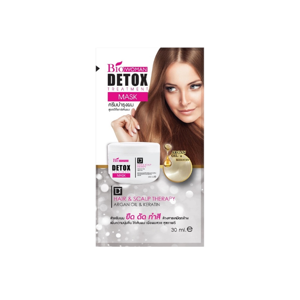 ของแท้·ส่งด่วน·ถูก Biowoman Detox Treatment Mask 30ml. : ไบโอวูเมนส์ ดีท๊อกซ์ ทรีทเม้นท์ มาร์ค x 1 ชิ้น dayse