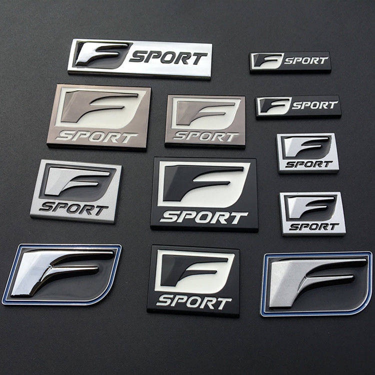Lexus Sport Modified Car Stickers F Sport Metal Car Logo Ling Zhi Side Door Labeling Fender Tail Tag L4eO