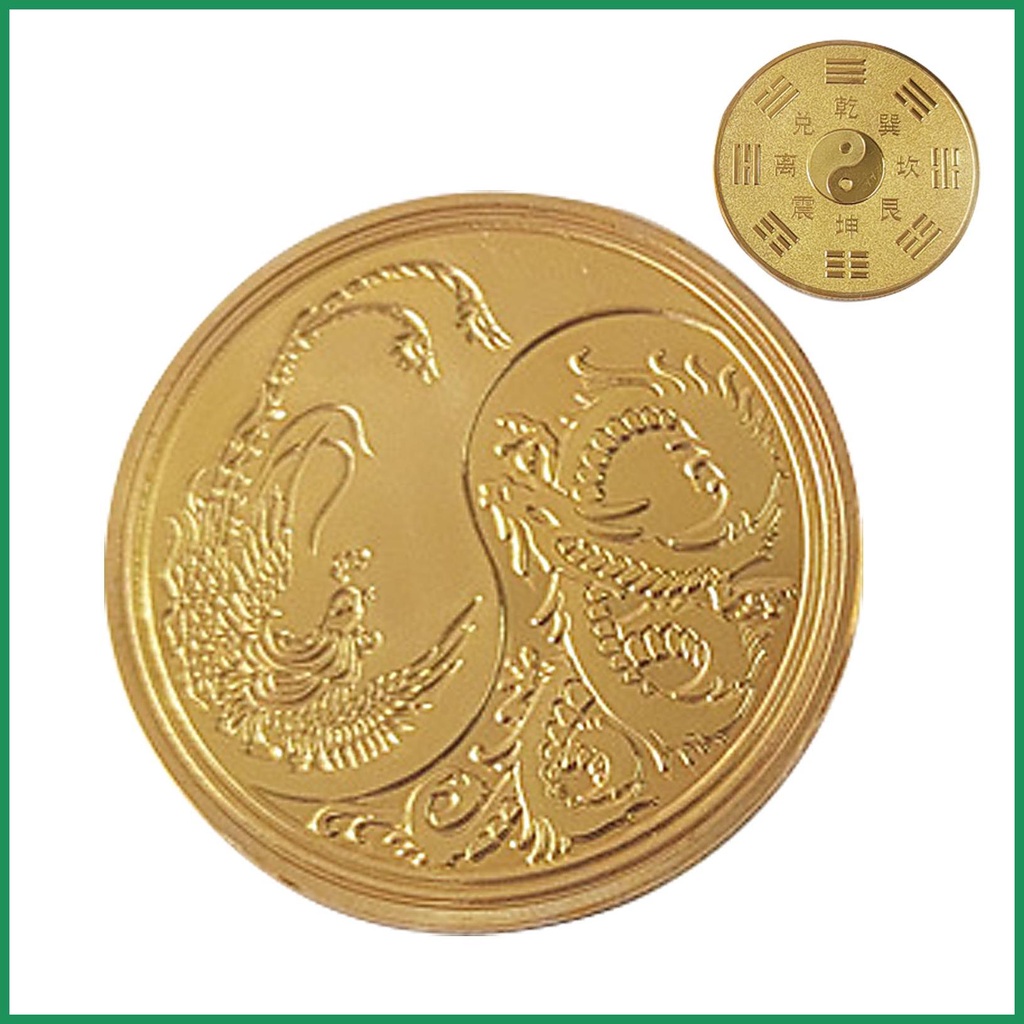 เหรียญกษาปณ์ที่ระลึก ลายมังกร สไตล์จีนโบราณ สําหรับตกแต่งบ้าน เทศกาลตรุษจีน