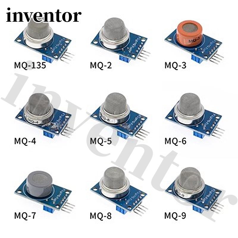 ชุดโมดูลเซนเซอร์ตรวจจับควัน แก๊สเหลว MQ-2 MQ-3 MQ-4 MQ-5 MQ-6 MQ-7 MQ-8 MQ-9 MQ-135 สําหรับผู้เริ่มต