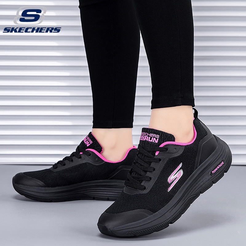 Skechers_ GO RUN HYPER BURST รองเท้าผ้าใบ แบบผูกเชือก น้ําหนักเบาพิเศษ สําหรับผู้ชาย และผู้หญิง