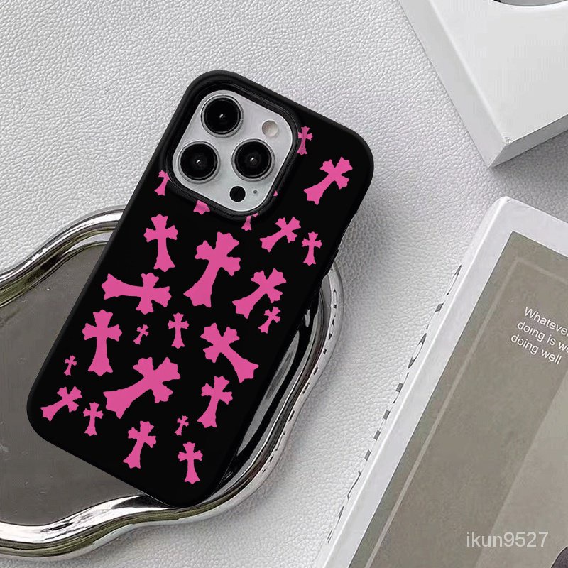 เคสโทรศัพท์มือถือ แบบสองชั้น สีชมพูวาว สําหรับ Iphone 15Promax 14 13Pro 12 11Promax XR 7PLUS