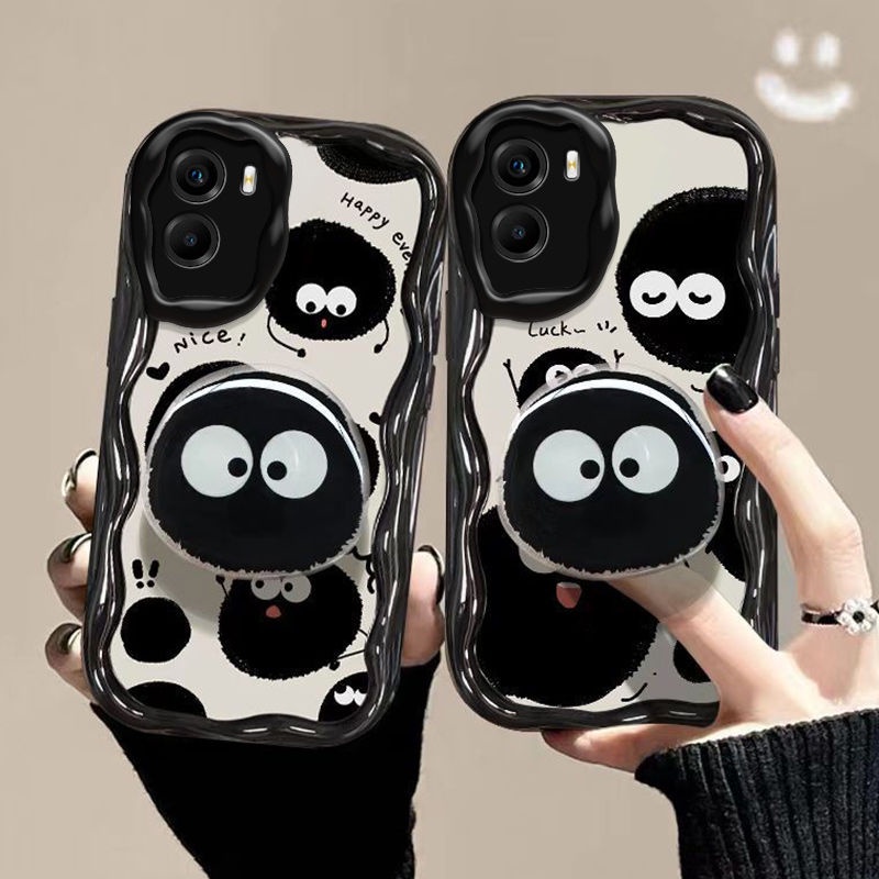 เคสโทรศัพท์มือถือ ซิลิโคน กันกระแทก พร้อมที่ตั้งวาง สําหรับ Vivo y02 y02a y02t y02s y16 y51a y51s y5