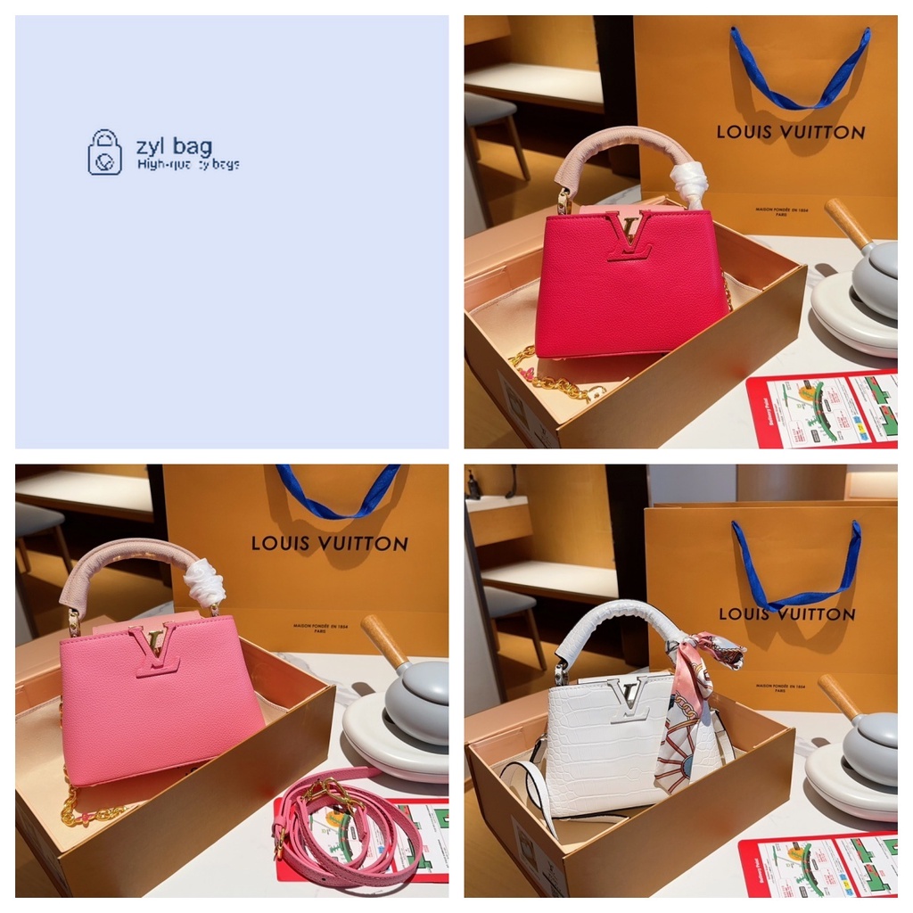 L-capucines bb mini ใหม่ กระเป๋าถือ สะพายไหล่ข้างเดียวได้ (พร้อมกล่อง)