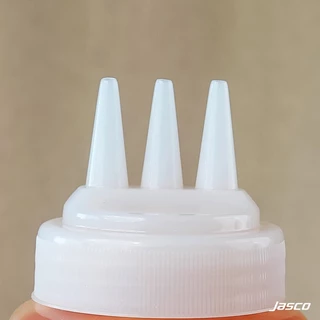 Jasco ขวดซอส 3 หัว (ไม่มีจุกปิด) Tri-Nozzle Wide Mouth Squeeze Dispensers #SDPT