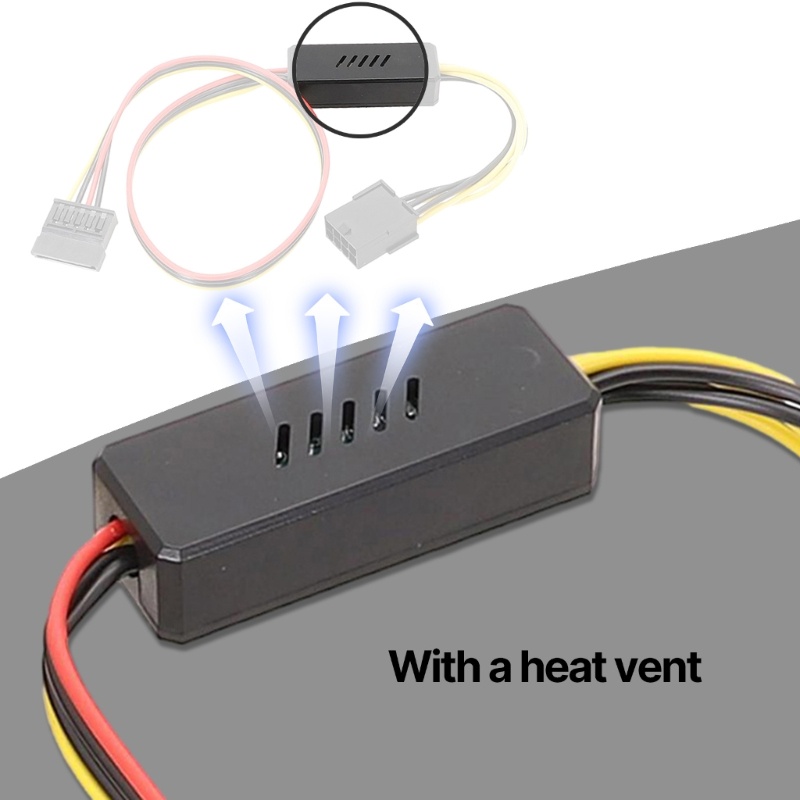 BTM 8PIN to Hard Drive Power Supply Adapter Connector Cable 8PIN Female to HDD Power Supply Cord
