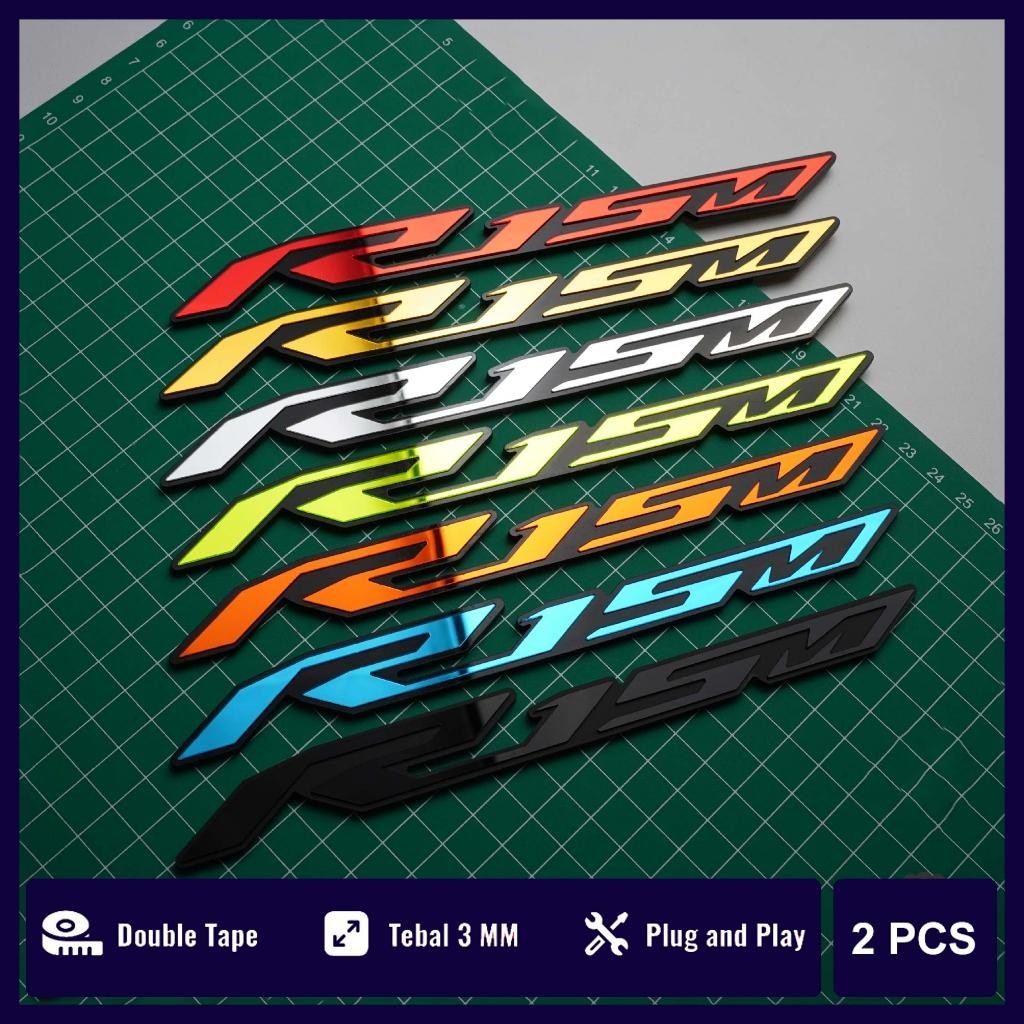 R15M โลโก้ EMBLEM R15 ไม่ใช่ R15M สติกเกอร์ R15M อุปกรณ์เสริม YAMAHA R15M EMBLEM YAMAHA R15M VARIATI