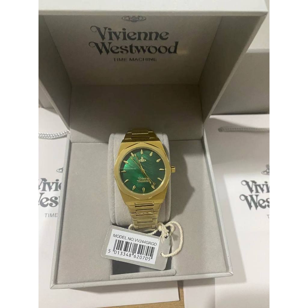 นาฬิกา Vivienne Westwood นาฬิกาข้อมือผู้หญิง นาฬิกาผู้หญิง แบรนด์เนม Brandname รุ่น VV244GRGD VV244SLSL VV244GDGR 34mm