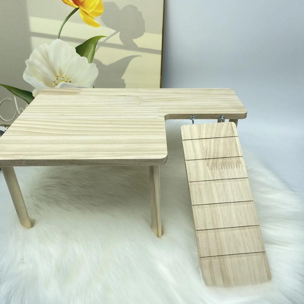 บันไดไม้นอน ,ทนทาน ทําเอง บันไดของเล่นกระดานกระโดด,อุปกรณ์กรงติดตั้งง่ายหนูแฮมสเตอร์ของเล่นปีนเขาสัตว์เลี้ยงสําหรับสัตว์เลี้ยงขนาดเ - รูปที่ 7