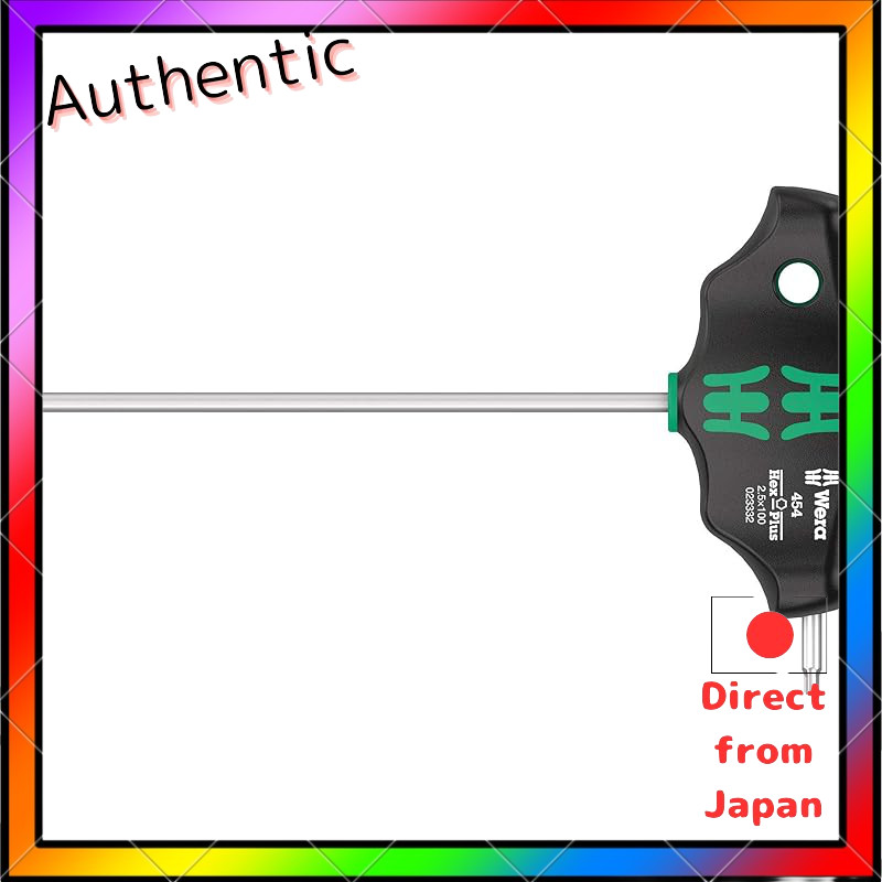 Wera Hex Plus Driver T-handle Hex ขนาด 2.5 มม. ความยาวเพลา 100 มม. 023332
