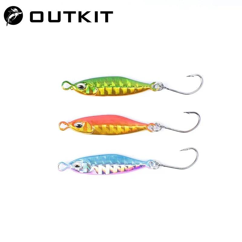 ใหม่ Mini Fishing Lure 3.2 ซม.5g ช้อนโลหะ Lures Spinnerbait Minnow ปลาขนาดเล็กเดี่ยว Hook Jig Stream ปลาเทราท์ฤดูหนาวน้ําแข็ง