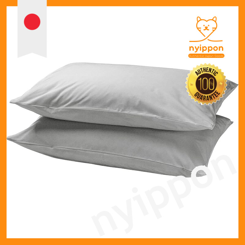 IKEA DVALA Pillow Covers 50x60 cm Set of 2 Light Gray (704.824.77)