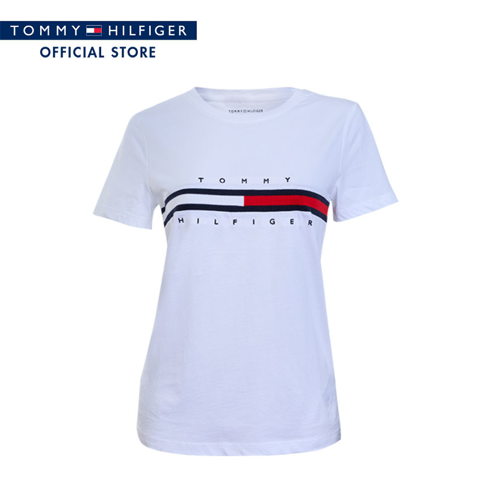 [Special Collection] Tommy Hilfiger เสื้อยืด ผู้หญิง รุ่น 76J4893 YCI - สีขาว