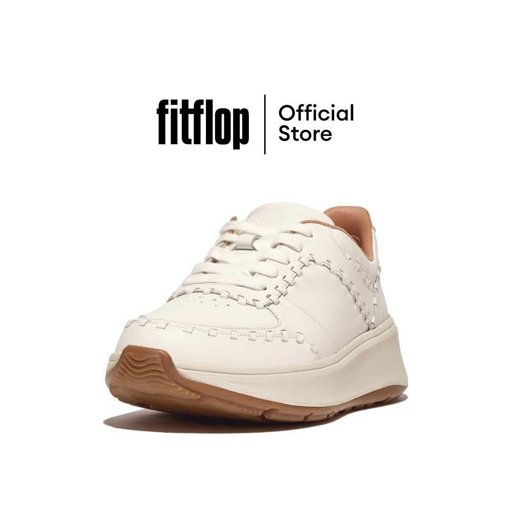 FITFLOP F-MODE WHIPSTITCH LEATHER รองเท้าผ้าใบผู้หญิง รุ่น HN6-194 สี URBAN WHITE