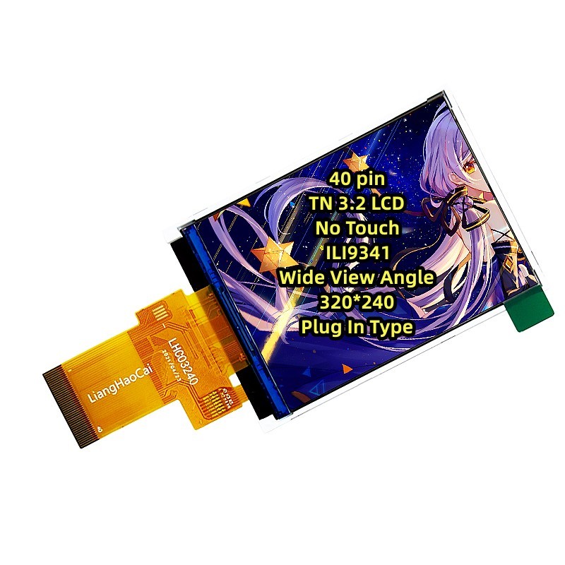 40 PIN LCD No Touch TN 3.2 Inch Screen Hot Electronic ILI9341 Wide View Angle 320*240