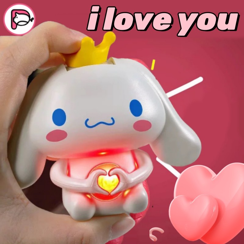 💖💖 ตุ๊กตาพูดได้ ของเล่นตุ๊กตาI Love You expresses Cinnamorollมีไฟเรืองแสงเสียงน่ารักexpresses loveขอ