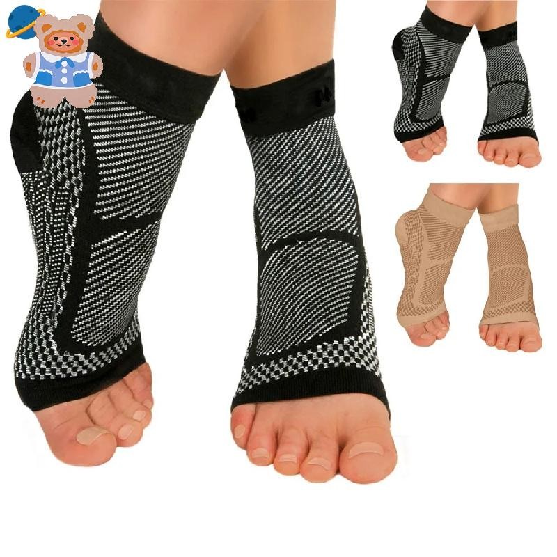 [CTK]1คู่กีฬาสายรัดข้อเท้าการบีบอัดแขน ฝ่าเท้า พังผืดอักเสบ ถุงเท้าสําหรับ Achilles Tendonitis,ปวดข้อ,ลดบวม CRD