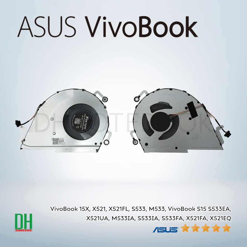 พัดลมระบายความร้อน OEM Cooling FAN FAAS088 สำหรับ VivoBook 15X X521 S533 M533 Series และ Asus VivoBo