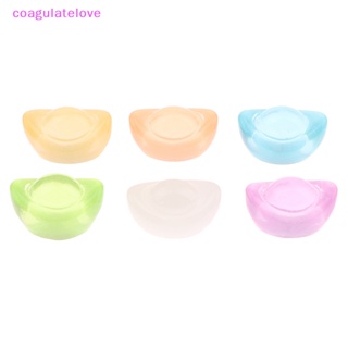 Coagulatelove เรซิ่นเรืองแสง รูปรองเท้า ขนาดเล็ก สีทอง สําหรับตกแต่งภูมิทัศน์รถยนต์ DIY 2 ชิ้น [ขายดี]