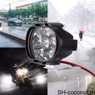 【Coco】ชุดไฟ Led 6 ดวง 8W 1000LM 6500K สว่างมาก แบบเปลี่ยน สําหรับรถจักรยานยนต์ 1/2 2 ชิ้น ต่อชุด