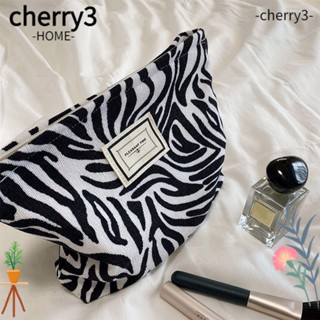 Cherry3 กระเป๋าเครื่องสําอาง กระเป๋าผ้าลูกฟูก กระเป๋าเครื่องสําอาง