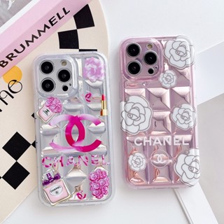 เคสโทรศัพท์มือถือ ลายการ์ตูนน้ําหอม ดอกไม้ สามมิติ สําหรับ iPhone 14 13 11 12 Pro Max