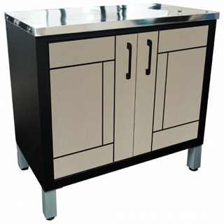 good.tools-CLOSE ตู้ตั้งพื้นท็อปเรียบ UPVC LABARIS ขนาด 90x85ซม. สีเบจ ถูกจริงไม่จกตา