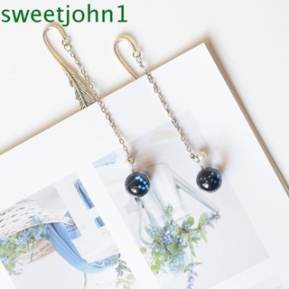 Sweetjohn ที่คั่นหนังสือโลหะ รูปขนนก เรืองแสง สําหรับนักเรียน ครู ของขวัญ