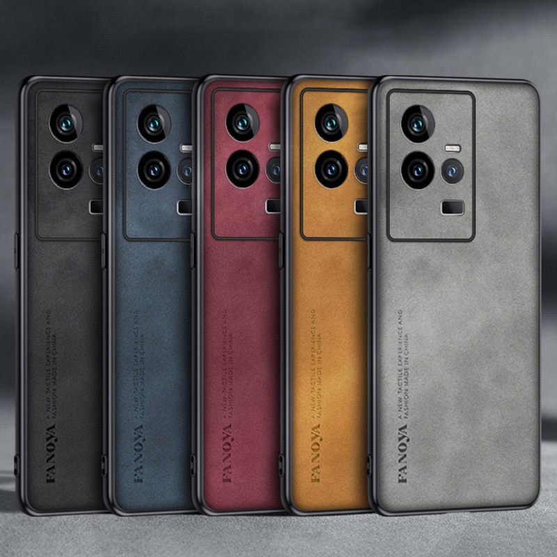 สําหรับ Vivo iQOO 11 / iQOO 11 Pro หรูหราธุรกิจ Retro หนังยางนุ่ม TPU กรณีฝาครอบ