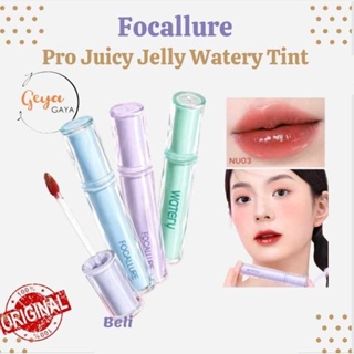 Focallure ลิปสติก ลิปกลอส เนื้อเจลลี่ เพิ่มความชุ่มชื้น ติดทนนาน ไม่เหนียวติด