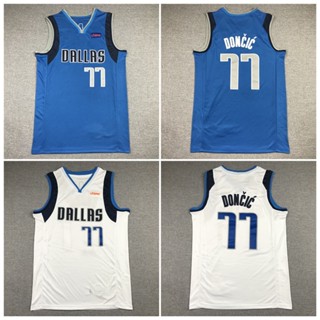 เสื้อกีฬาแขนสั้น ลายทีม Mavericks 77 Doncic 2022