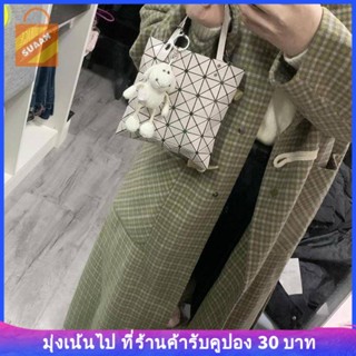 [SUAAN] พร้อมส่ง กระเป๋าถือ กระเป๋าสะพายไหล่ หนัง PU เคลือบเงา ลายเรขาคณิต 6 ช่อง ขนาดเล็ก แฟชั่นสําหรับสตรี 2023