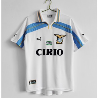 เสื้อกีฬาแขนสั้น ลายทีมชาติฟุตบอล Lazio 3rd 98--00 คุณภาพสูง สไตล์เรโทร