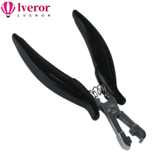 Lveror ยางรัดผมโลหะ ด้ามจับสีดํา 1 ชิ้น