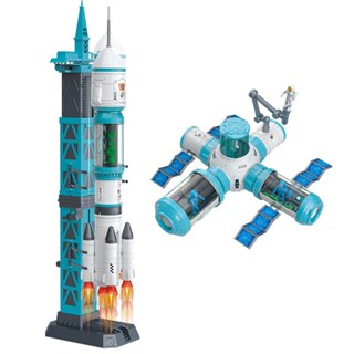 Multi-task space exploration set space building blocks for boys and girls Childrens Day gift toys