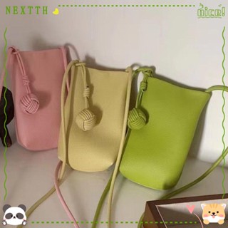 Nextth กระเป๋าสะพายข้าง กระเป๋าใส่เหรียญ สีพื้น