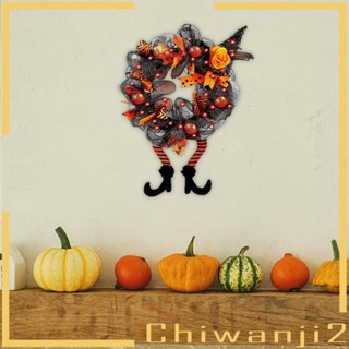 [Chiwanji2] พวงหรีดฮาโลวีน สําหรับประตูหน้า ตกแต่งปาร์ตี้