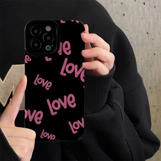 เคสโทรศัพท์มือถือแบบนิ่ม กันกระแทก ลายหัวใจภาษาอังกฤษ สําหรับ Samsung A54 A14 A34 A13 A12 A52 A53 A71 A72 A73 A30 A50S นิ้ว A22 A33