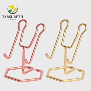 Tarsureth ขาตั้งโลหะ สีโรสโกลด์ สําหรับใส่นามบัตร โทรศัพท์มือถือ