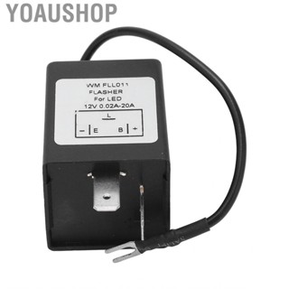 Yoaushop Flasher Relay 2 Pin High Power Sturdy Motorcycle Turn Signal for Cars Electric Vehicles 12V N