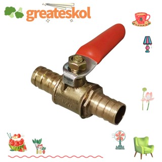Greateskol วาล์วท่อน้ําหยด ทองเหลือง 1/4 นิ้ว 2 ชิ้น