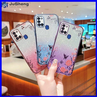 Jusheng เคสโทรศัพท์มือถือ ลายผีเสื้อกระพริบ สําหรับ samsung A21S A20S A20 A30 A22 4G A22 5G MMHY