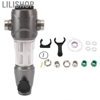 Lilishop 1/2in Whole House Spin Down Water Filter 4T/H 40 to 60 Microns Backwashing Pre Filtration System